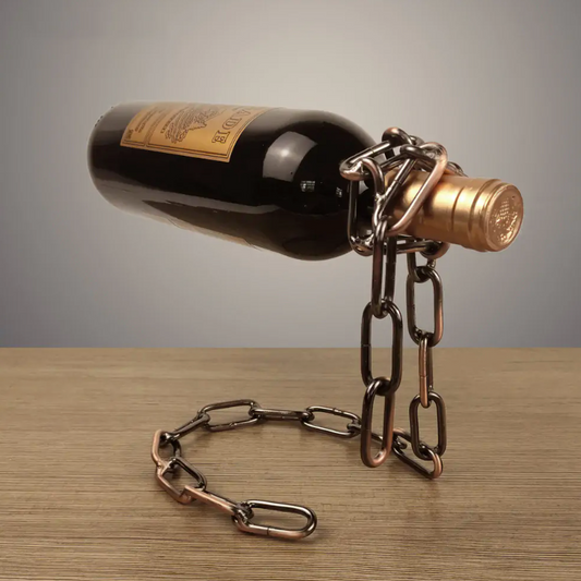 Magic Iron Chain Wine Bottle Holder.