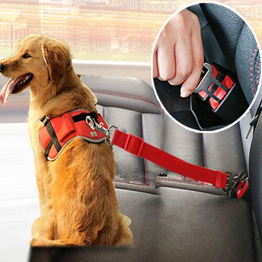 Adjustable Dog Safety Seat Belt.